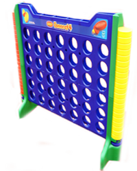 A jungle-themed inflatable