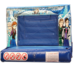 A delightful 'Frozen'themed bouncy castle