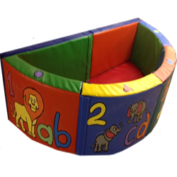 A jungle-themed inflatable