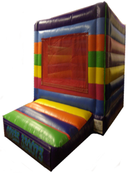 A football-themed inflatable